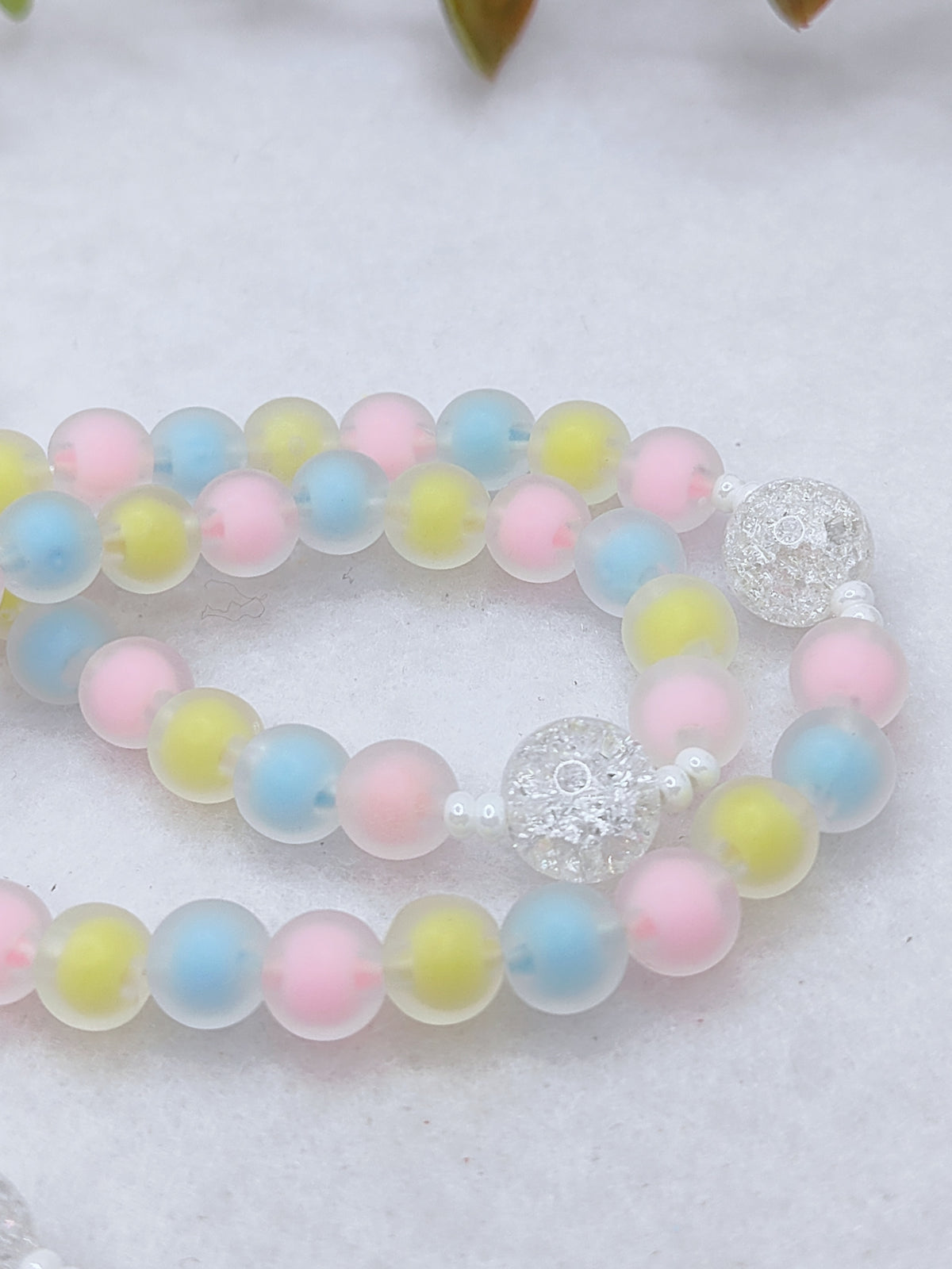 Our Lady of Grace Joyful Glass Rosary