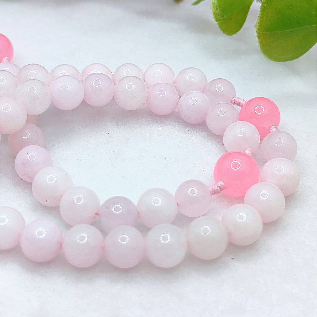 Holy Chalice Devotion Pink Chalcedony Rosary