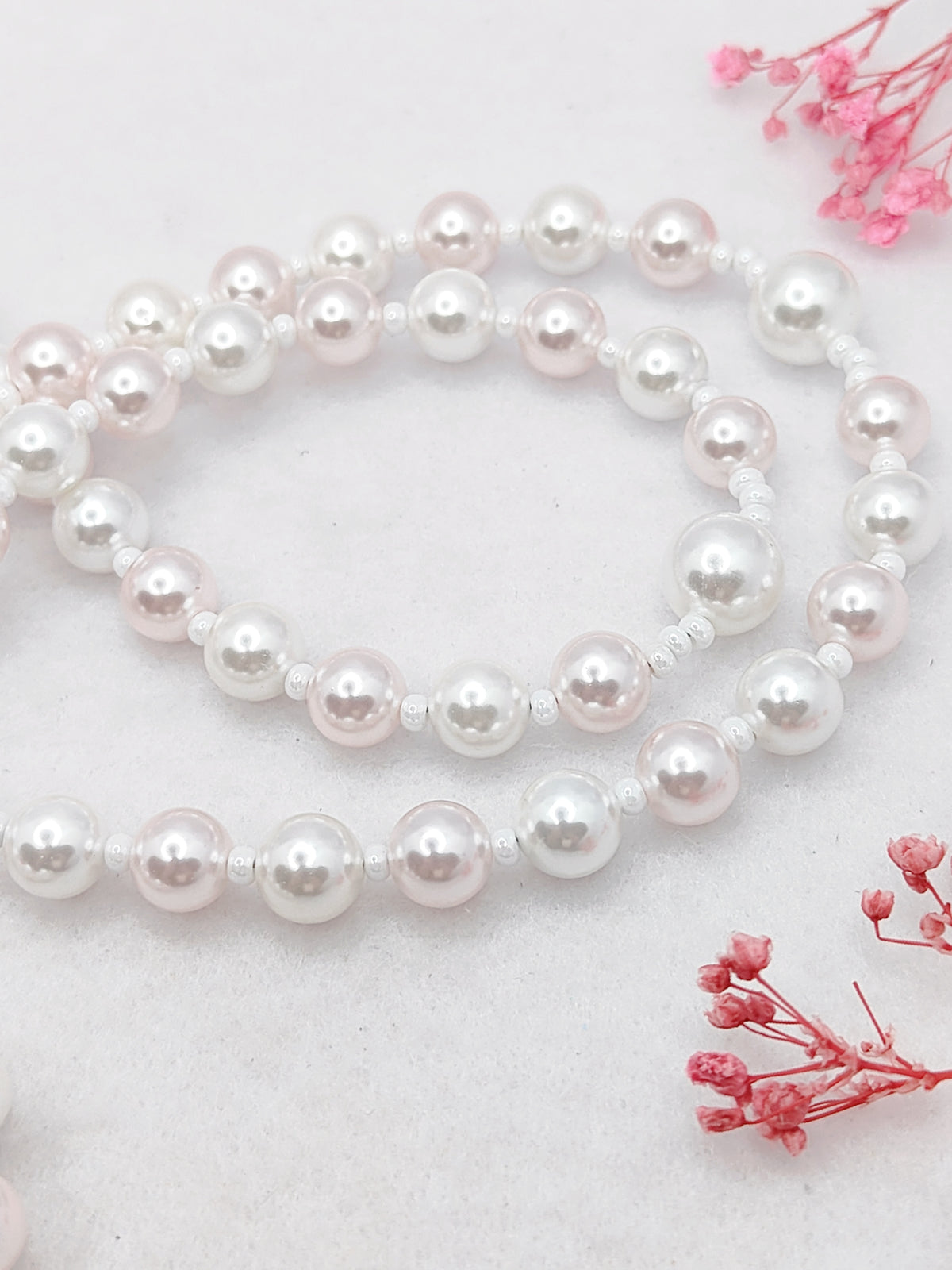Our Lady of Guadalupe Peace & Love Pearl Rosary