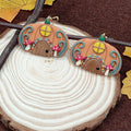 Cozy Pumpkin Cottage Earrings
