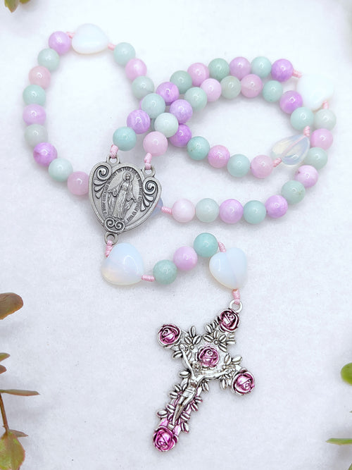 Beauty of Faith Opal Amazonite & Agate Rosary