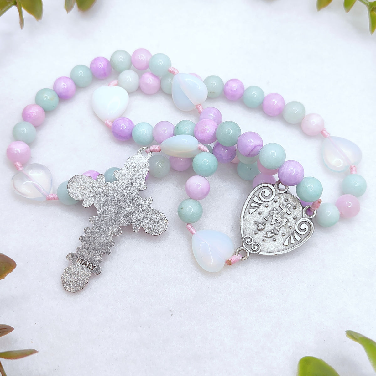 Beauty of Faith Opal Amazonite & Agate Rosary