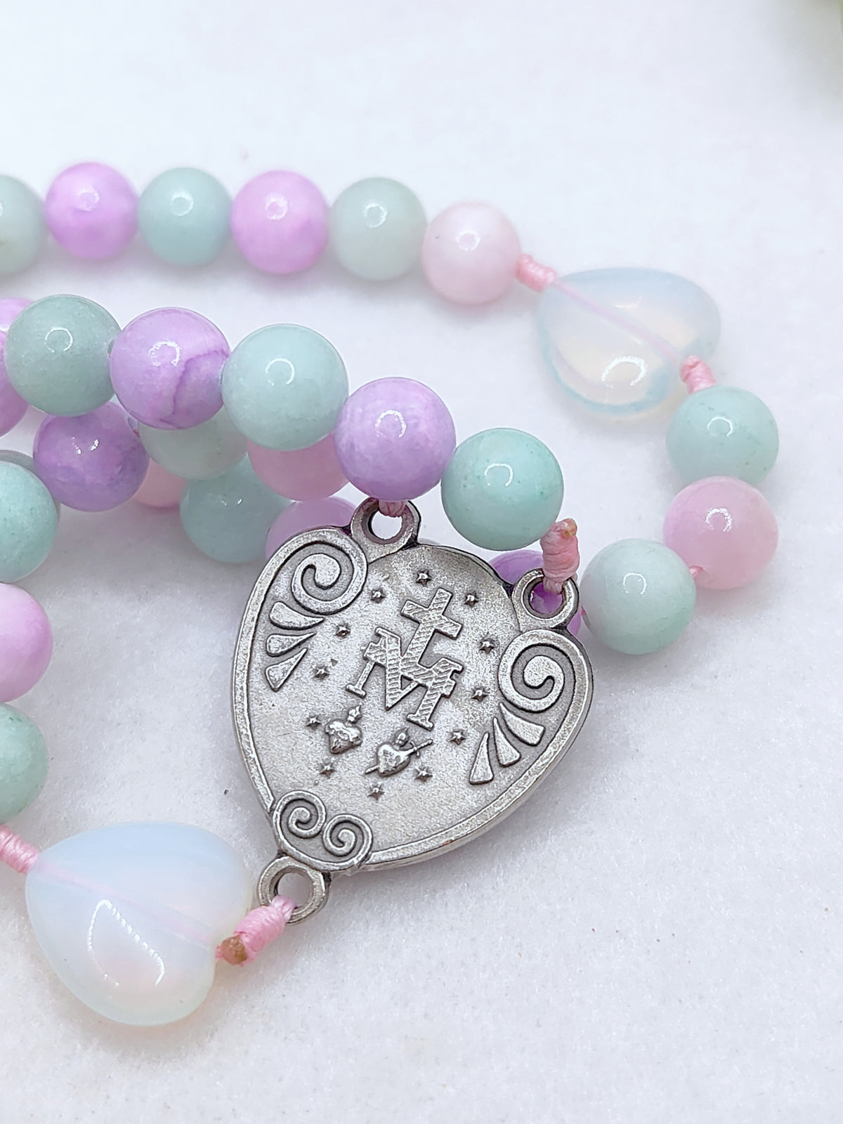 Beauty of Faith Opal Amazonite & Agate Rosary