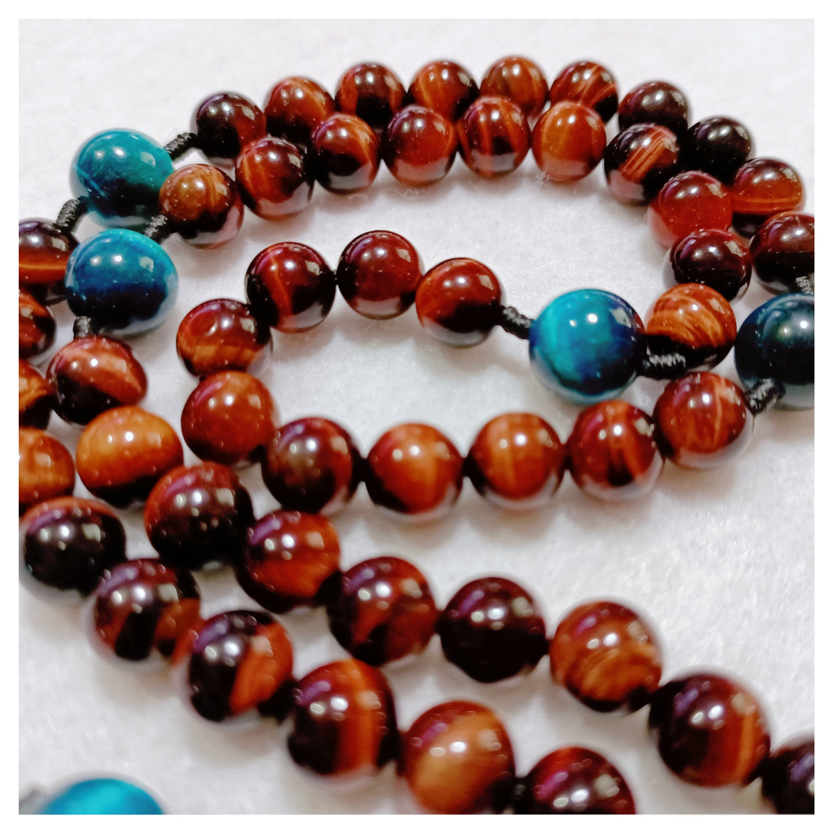 Our Lady of Guadalupe Sacred Strength Tiger Eye Rosary