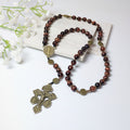 St. Benedict Tiger Eye Protection Rosary