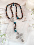 Our Lady of Fatima Trinity Tiger Eye Rosary