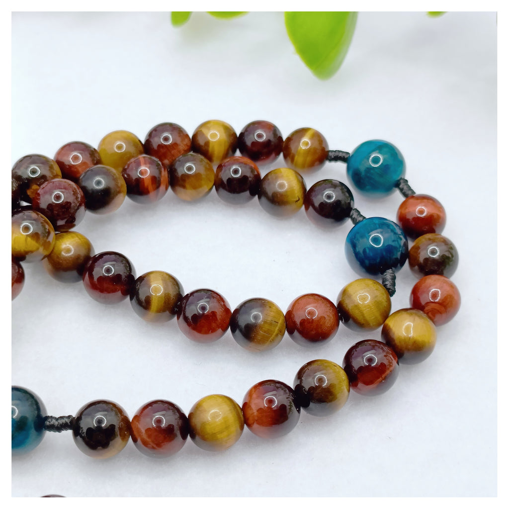 Our Lady of Fatima Trinity Tiger Eye Rosary