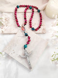 Holy Family Tiger Eye Rosary