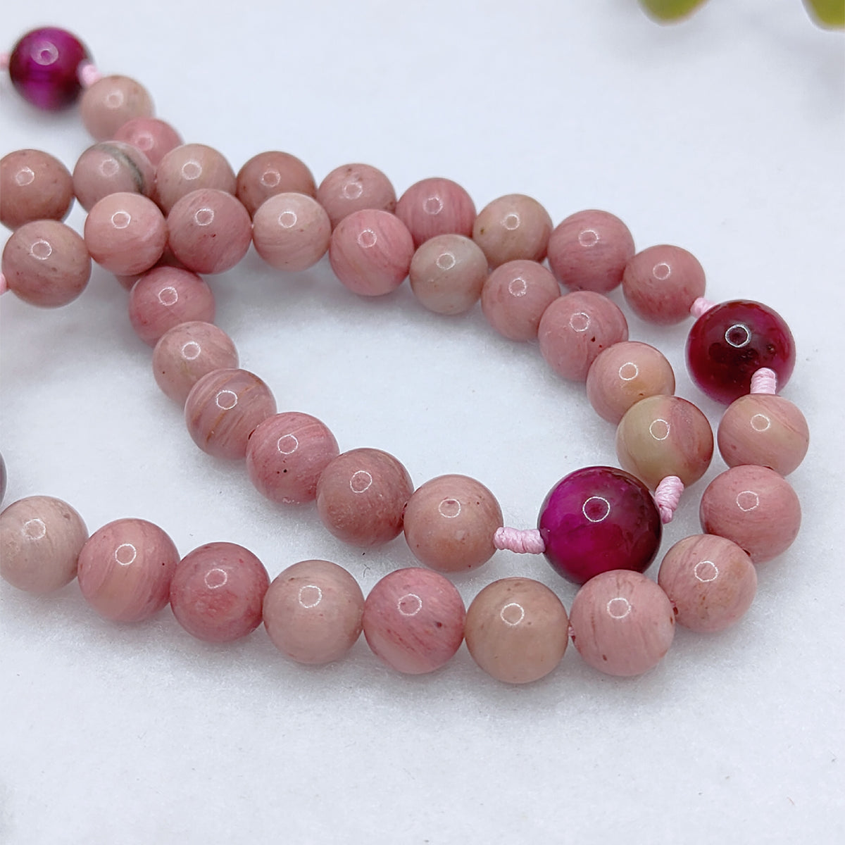 Our Lady of Grace Rhodochrosite & Tiger Eye Rosary