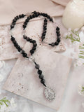 Servite Chaplet Seven Sorrows of Mary Black Obsidian Rosary
