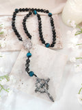Midnight Guardian Obsidian & Tiger Eye Rosary