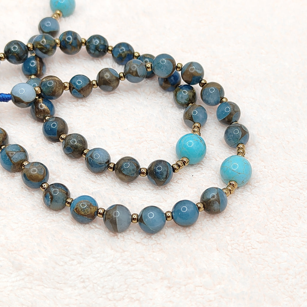 Saint Michael Blue Cloisonné Protection Rosary