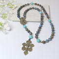 Saint Michael Blue Cloisonné Protection Rosary