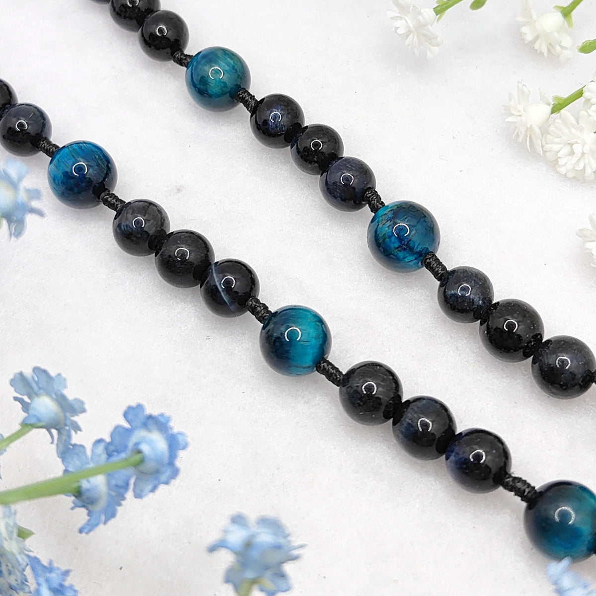 Chaplet of St Michael Tiger Eye Rosary