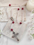 Divine Mercy Chaplet White Onyx & Tiger Eye Rosary