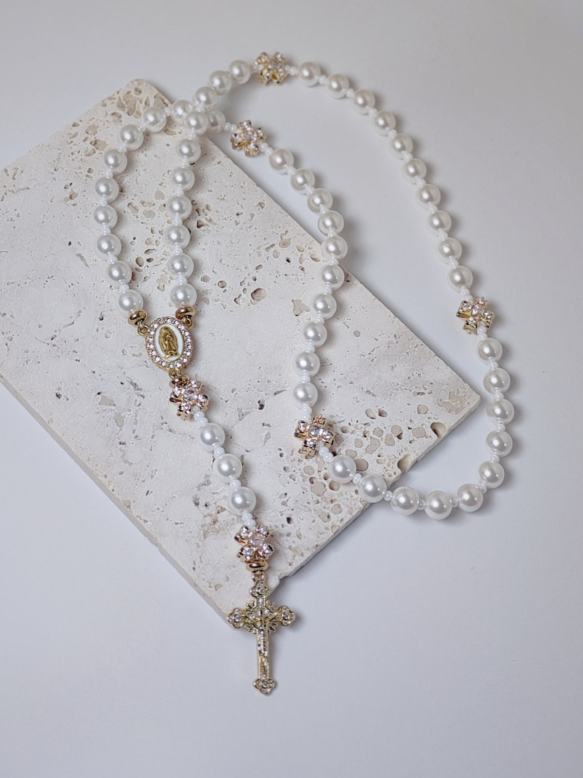 Our Lady of Guadalupe God's Grace Pearl Rosary