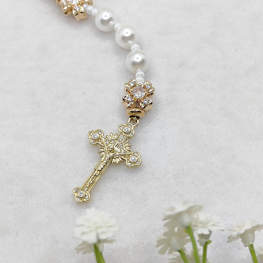 Our Lady of Guadalupe God's Grace Pearl Rosary