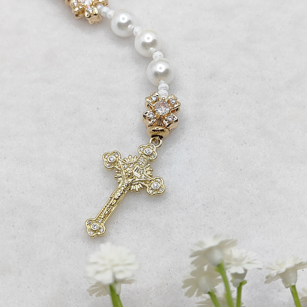 Our Lady of Guadalupe God's Grace Pearl Rosary