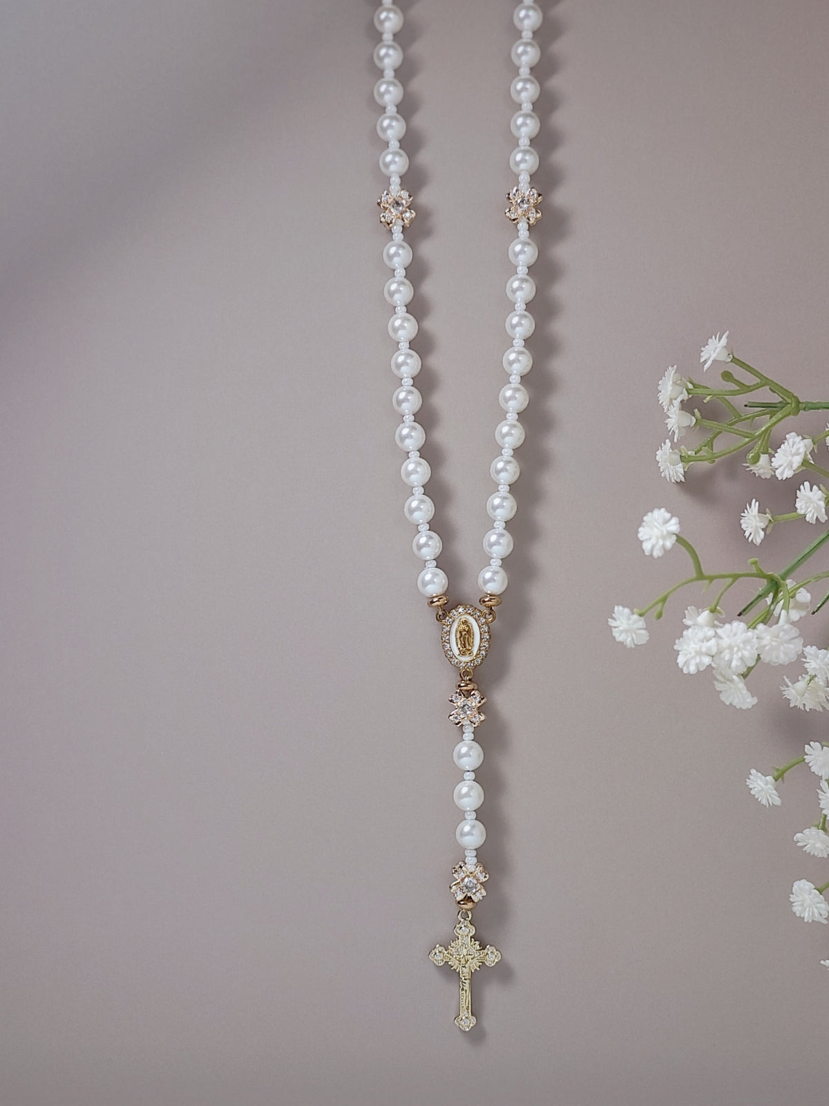 Our Lady of Guadalupe God's Grace Pearl Rosary