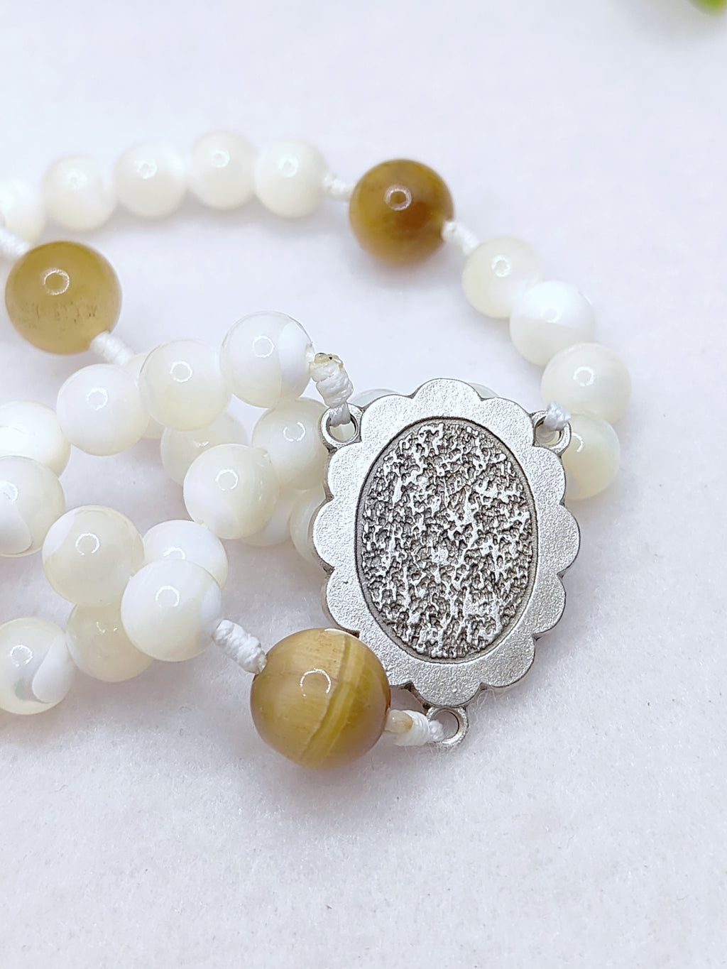 Our Lady of Fatima Purity & Strength Pearl Rosary