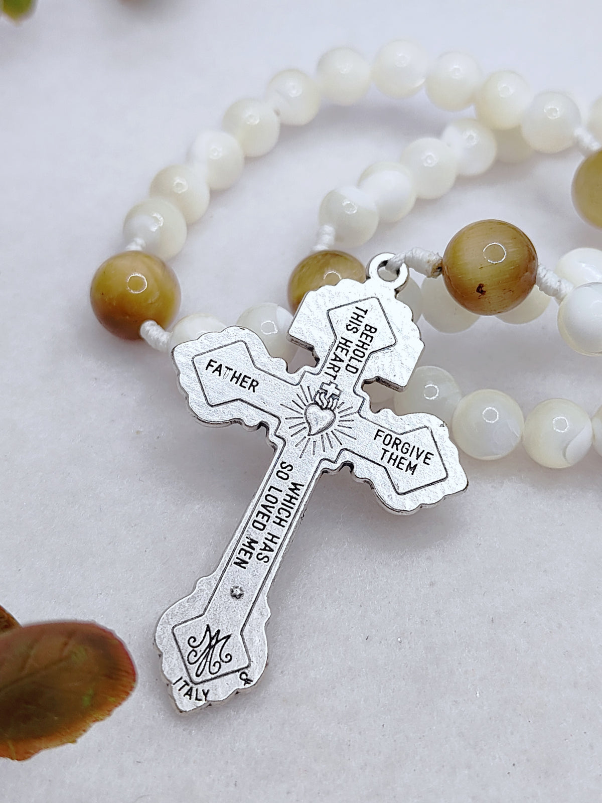 Our Lady of Fatima Purity & Strength Pearl Rosary