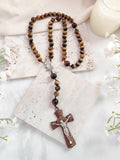 Saint Padre Pio Strength & Tiger Eye Rosary