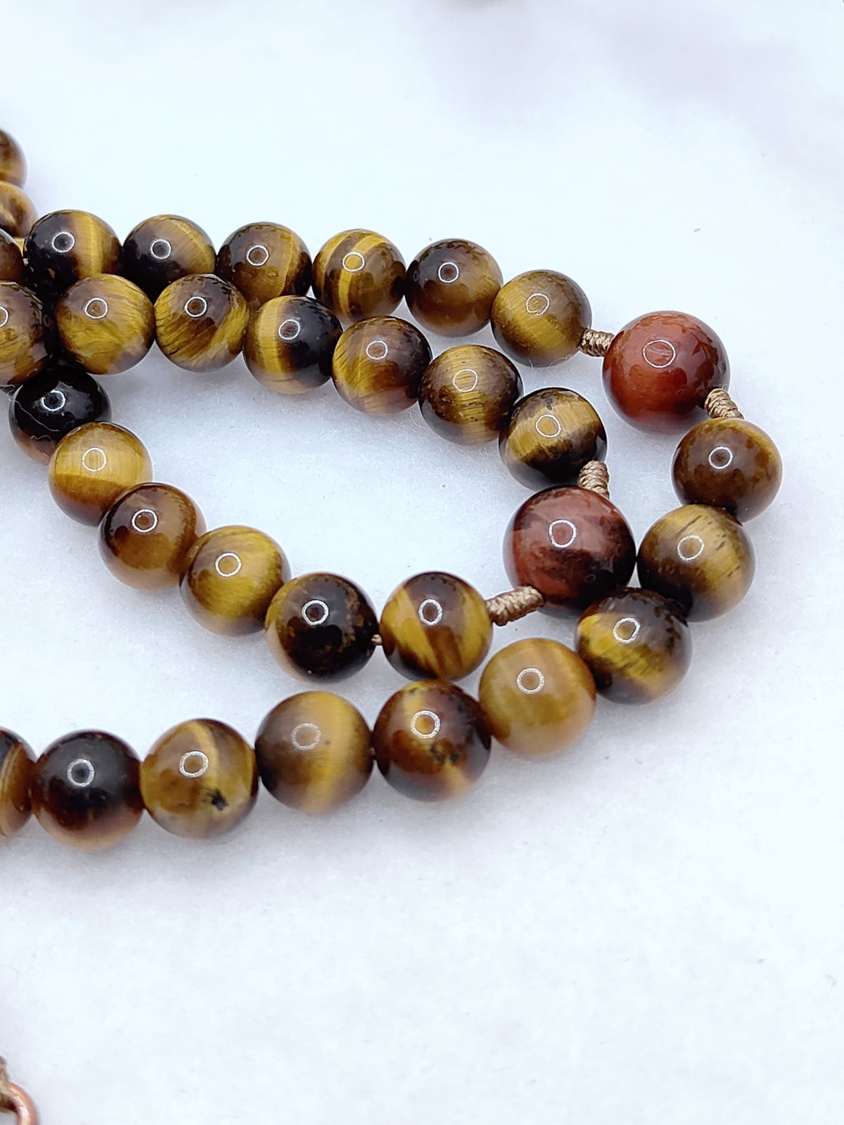 Saint Padre Pio Strength & Tiger Eye Rosary
