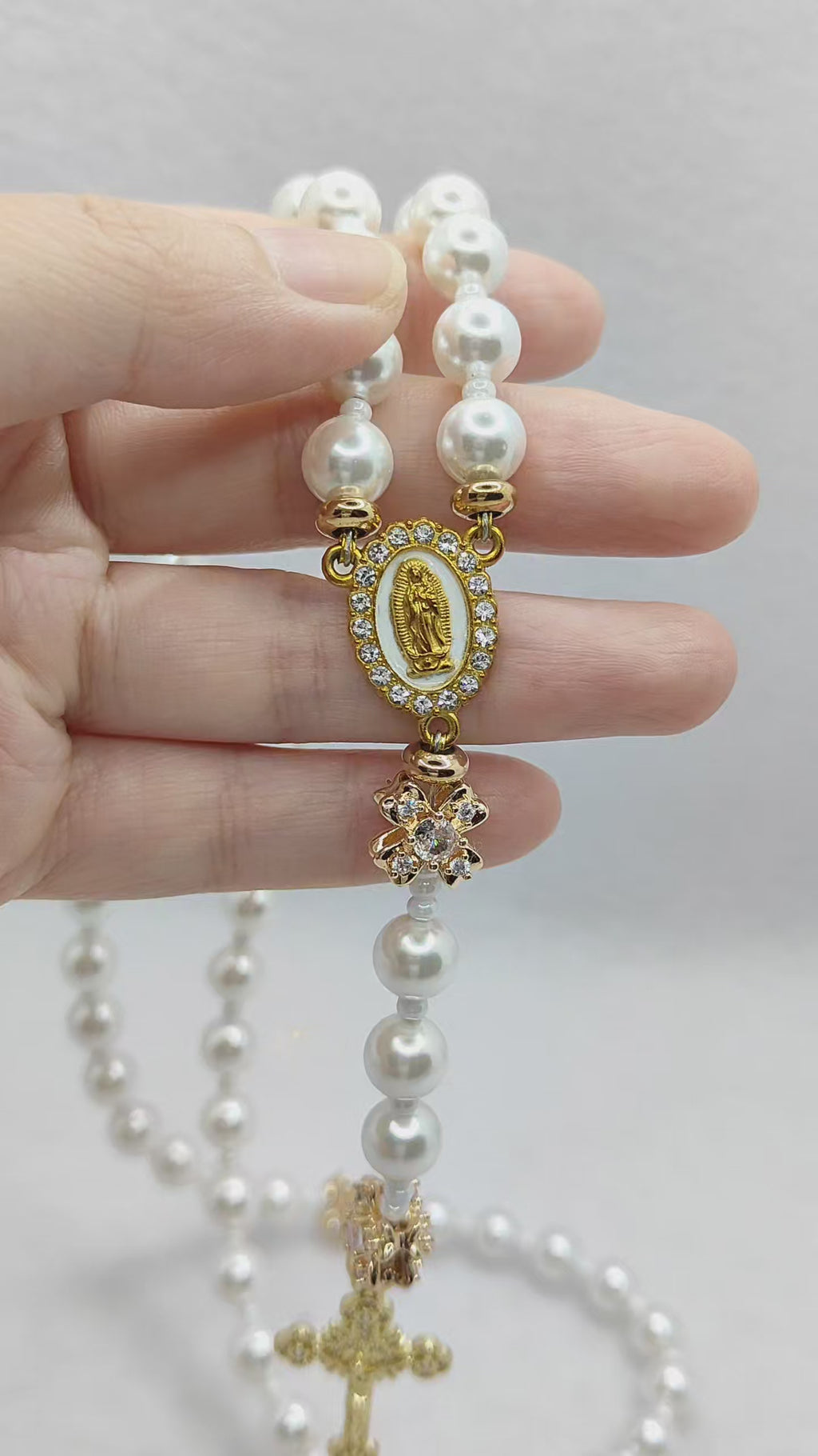 Our Lady of Guadalupe God's Grace Pearl Rosary